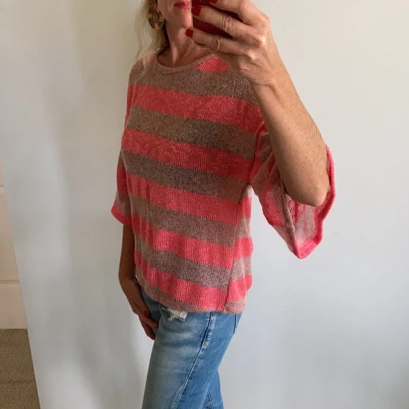 Striped Bell sleeve Sweater/Top - Picture 7 of 8